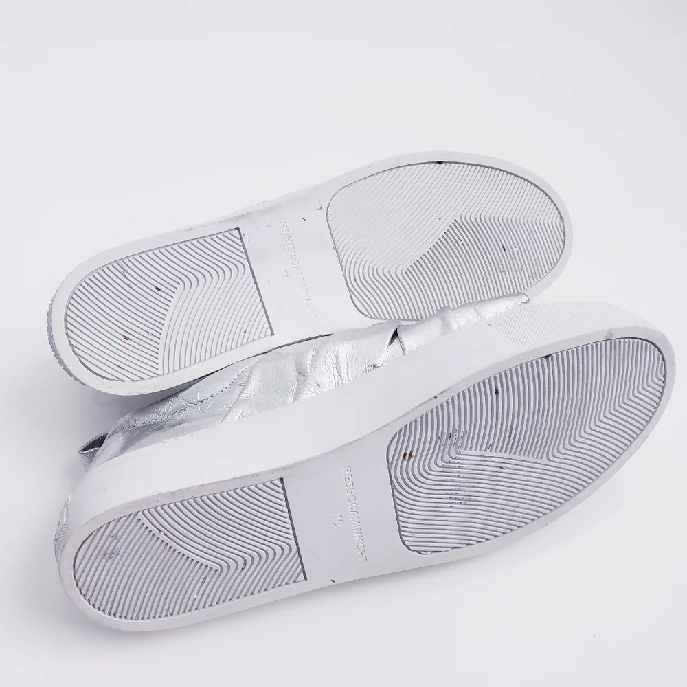 Rebecca Minkoff Silver Platform Knot Detailed Shoes